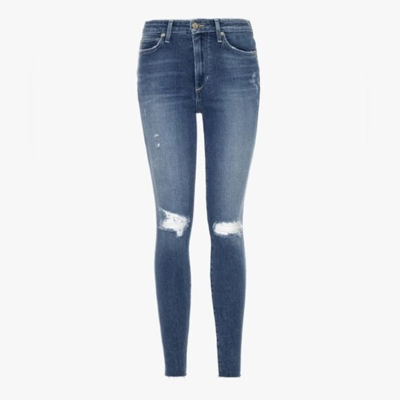 Anthropologie Joe's Jeans Women Skinny Jeans Charlie High Rise waist distressed - Picture 9 of 15